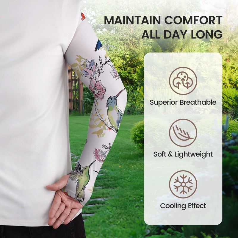 YPHCDO Store Gardening Sleeves for Women Farm Sun Protection Thorn Proof Cooling Arm Sleeves to Cover Arms for Garden Sports - Image 2